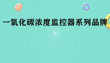 一氧化碳濃度監(jiān)控器系列品牌